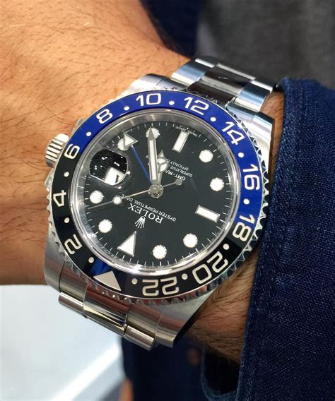 rolex gmt master 2 batman 2018|Rolex Batman gmt price.